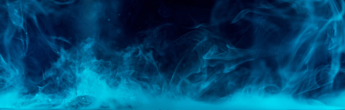 blue smoke over water surface