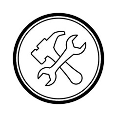 Construction tools symbol icon vector illustration graphic design