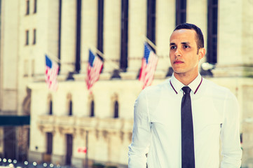 Portrait of Young American Businessman