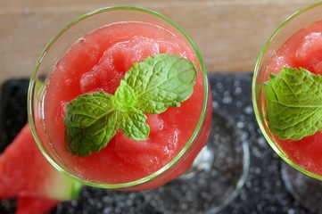 Watermelon granita, granita di anguria