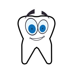 Dental care cartoon icon vector illustration graphic design