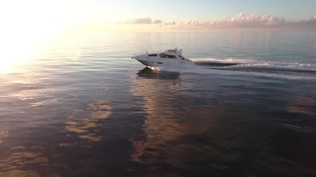 Yacht in the ocean