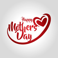 happy mothers day greeting card vector illustration