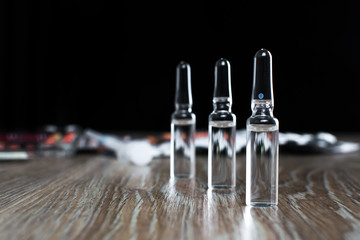 Ampoules drugs,pills and other