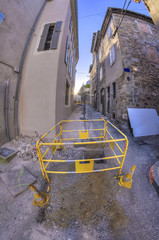 travaux publique/barrière de chantier