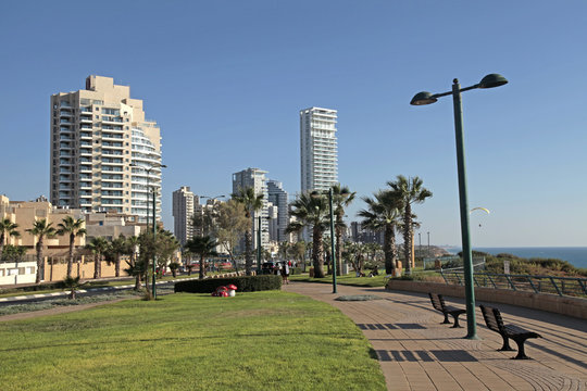 promenade of Netanya, Israel