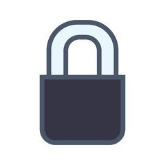 Padlock security symbol icon vector illustration graphic design