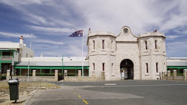 The Entrance to the Fremantle Prison which is a Tourist Attraction