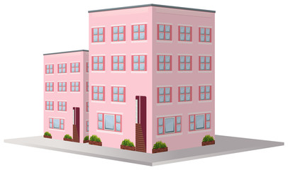 3D design for two apartment buildings