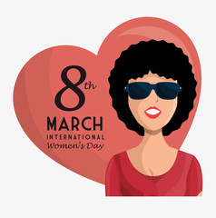 happy womens day poster vector illustration design
