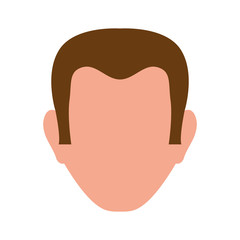 Man faceless head icon vector illustration graphic design