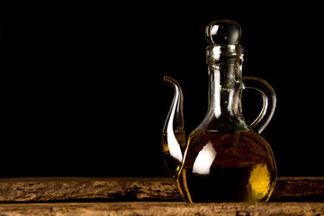 Extra virgin olive oil vintage jar