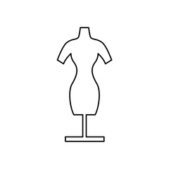 Manikin model clothes icon vector illustration graphic design