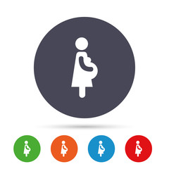 Pregnant sign icon. Pregnancy symbol.