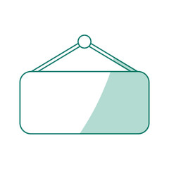 Empty sign isolated blue icon vector illustration graphic design