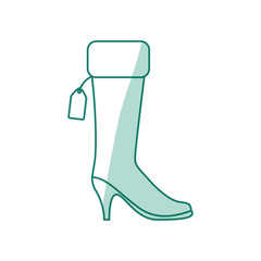 Women fashion accesory blue icon vector illustration graphic design