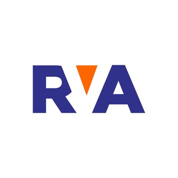 letter R and V and A logo vector