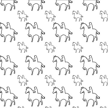 Horse riding background icon vector illustration graphic design