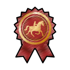 Horse riding equestrian sport icon vector illustration graphic design