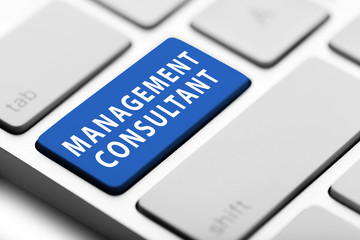 Fototapeta premium White keys of computer keyboard, closeup