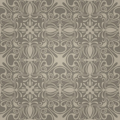 Seamless abstract pattern with gradient. Vector illustration