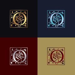 Letter O Decorative Logo