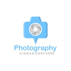 Camera logo design vector