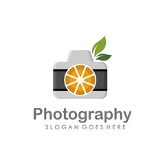Camera logo design vector