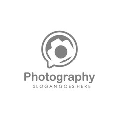 Camera logo design vector