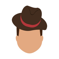 Vintage male hat icon vector illustration graphic design