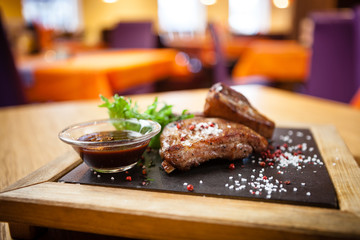Pork breast on rib