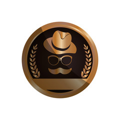 Vintage male fashion icon vector illustration graphic design