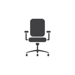 Modern vector office chair graphic
