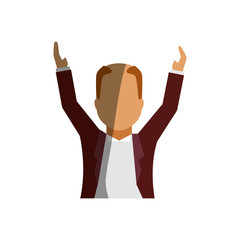 Obraz premium Elder man faceless icon vector illustration graphic design