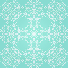 Seamless abstract blue pattern with gradient. Vector illustration