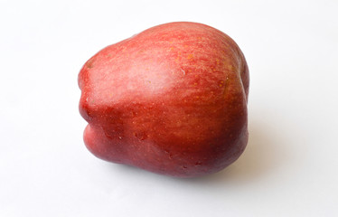 red apple isolated on white