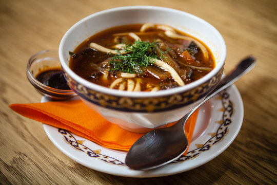 Lagman soup with meat