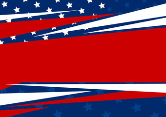 Vector abstract background of American flag design for independence day, memorial day and other celebration