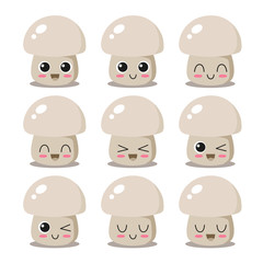 Fototapeta premium Mushroom character collection
