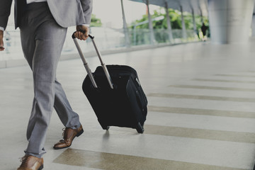 Businessmen Luggage Business Trip Travel