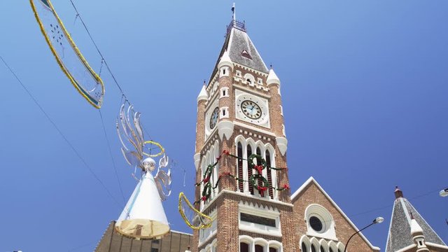 View of Perth Town Hall Decorated 