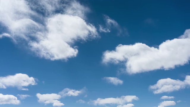 time lapse of blue sky and white clouds in tibet