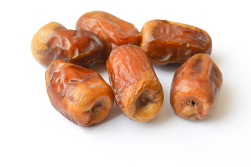 group of dates isolated on white