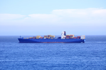 Fototapeta premium Container ship on the Sea