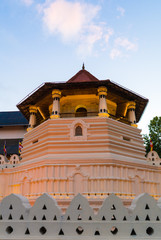 Paththirippuwa is a unique architectural design located at temple of the sacred tooth relic , Sri lanka 