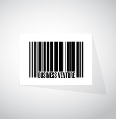 business venture barcode sign concept