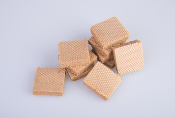 wafer or wafer biscuit on the background.