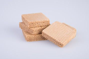 wafer or wafer biscuit on the background.