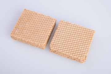 wafer or wafer biscuit on the background.