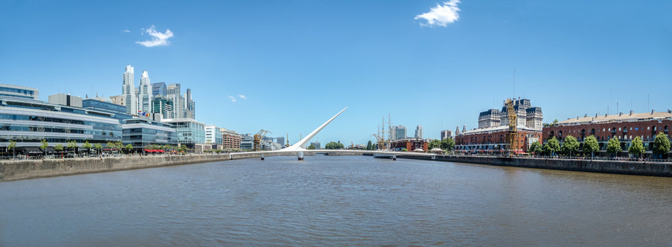 Panoramic view of Puerto Madero - Buenos Aires, Argentina